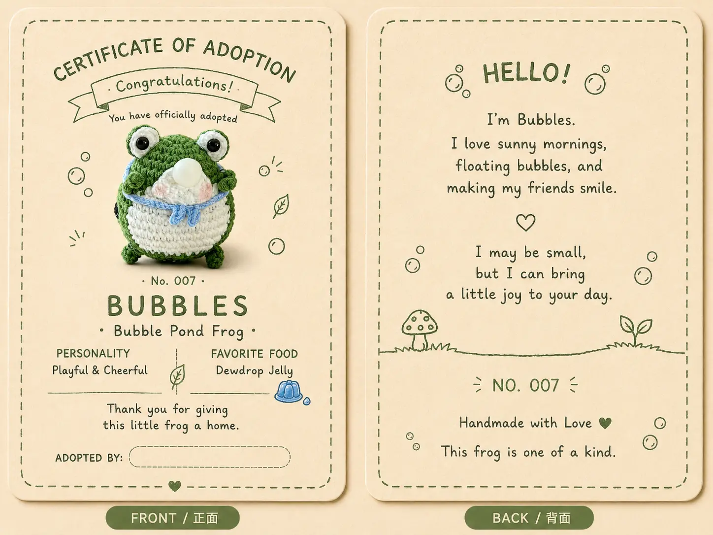 🐸 No.007 Bubbles(can blow bubbles) - Image 2