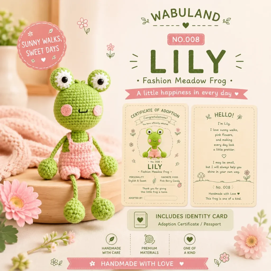 🐸No.008 Lily – Fashion Meadow Frog