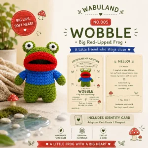 🐸 No.005 Wobble – Big Red-Lipped Frog