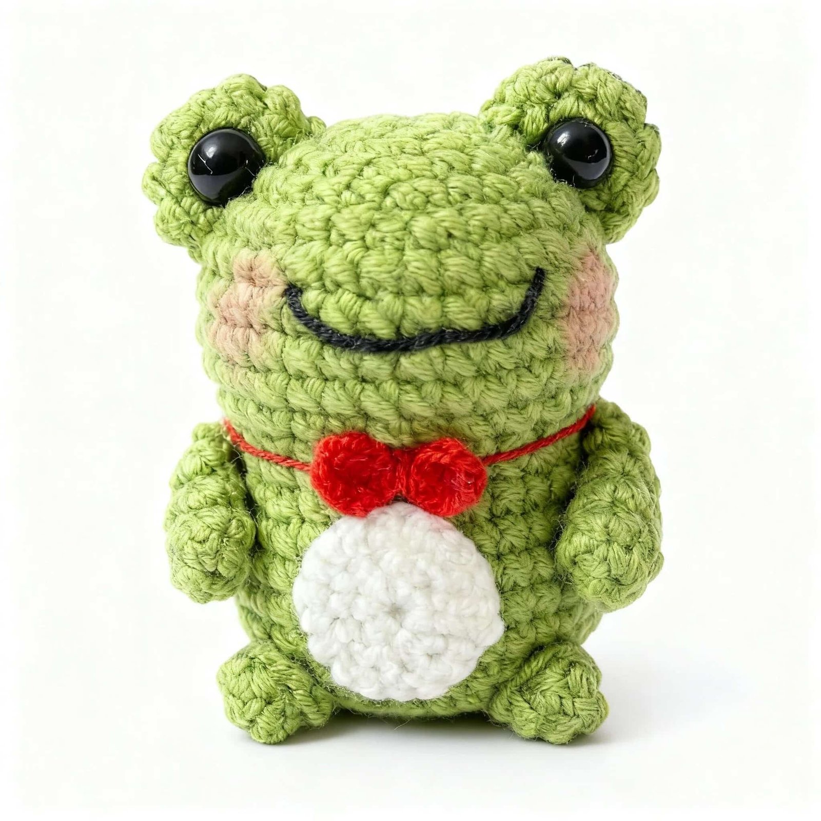 🐸No.001 Mossy – Handmade Crochet Frog with Identity Card & Adoption Certificate - Image 2